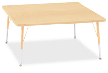 Load image into Gallery viewer, Berries® Square Activity Table - 48" X 48", A-height - Maple/Maple/Camel - MMEE Distributors