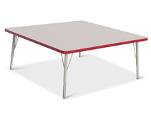 Load image into Gallery viewer, Berries® Square Activity Table - 48" X 48", E-height - Gray/Red/Gray - MMEE Distributors