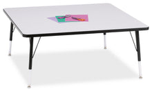 Load image into Gallery viewer, Berries® Square Activity Table - 48" X 48", E-height - Gray/Black/Black - MMEE Distributors