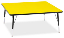 Load image into Gallery viewer, Berries® Square Activity Table - 48" X 48", Mobile - Gray/Purple/Gray - MMEE Distributors