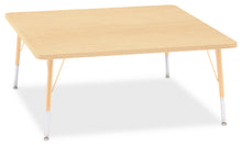 Load image into Gallery viewer, Berries® Square Activity Table - 48" X 48", E-height - Maple/Maple/Camel - MMEE Distributors