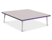 Load image into Gallery viewer, Berries® Square Activity Table - 48" X 48", T-height - Gray/Purple/Gray - MMEE Distributors