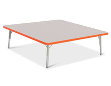 Load image into Gallery viewer, Berries® Square Activity Table - 48" X 48", T-height - Gray/Orange/Gray - MMEE Distributors