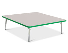 Load image into Gallery viewer, Berries® Square Activity Table - 48" X 48", T-height - Gray/Green/Gray - MMEE Distributors