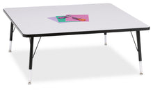 Load image into Gallery viewer, Berries® Square Activity Table - 48" X 48", T-height - Gray/Black/Black - MMEE Distributors