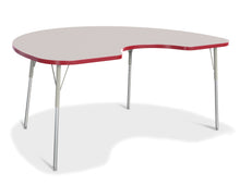 Load image into Gallery viewer, Berries® Kidney Activity Table - 48" X 72", A-height - Gray/Red/Gray - MMEE Distributors