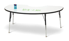 Load image into Gallery viewer, Berries® Kidney Dry Erase Table - 72" x 48", A-height - Write-n-Wipe/Black/Black - MMEE Distributors