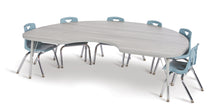Load image into Gallery viewer, Berries® Kidney Activity Table - 48" X 72", T-height - Driftwood Gray/Gray/Gray - MMEE Distributors