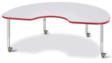 Load image into Gallery viewer, Berries® Kidney Activity Table - 48" X 72", Mobile - Gray/Red/Gray - MMEE Distributors