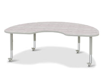 Load image into Gallery viewer, Berries® Kidney Activity Table - 48" X 72", Mobile - Driftwood Gray/Gray/Gray - MMEE Distributors