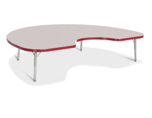 Load image into Gallery viewer, Berries® Kidney Activity Table - 48" X 72", T-height - Gray/Red/Gray - MMEE Distributors