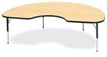 Load image into Gallery viewer, Berries® Kidney Activity Table - 48" X 72", T-height - Maple/Black/Black - MMEE Distributors