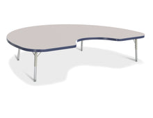 Load image into Gallery viewer, Berries® Kidney Activity Table - 48" X 72", T-height - Gray/Navy/Gray - MMEE Distributors