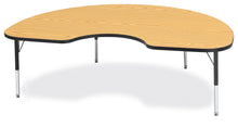 Load image into Gallery viewer, Berries® Kidney Activity Table - 48" X 72", T-height - Oak/Black/Black - MMEE Distributors