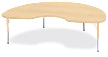 Load image into Gallery viewer, Berries® Kidney Activity Table - 48" X 72", T-height - Maple/Maple/Camel - MMEE Distributors
