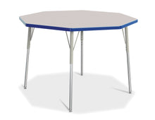 Load image into Gallery viewer, Berries® Octagon Activity Table - 48" X 48", A-height - Gray/Blue/Gray - MMEE Distributors