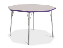 Load image into Gallery viewer, Berries® Octagon Activity Table - 48" X 48", A-height - Gray/Purple/Gray - MMEE Distributors