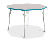 Load image into Gallery viewer, Berries® Octagon Activity Table - 48" X 48", A-height - Gray/Teal/Gray - MMEE Distributors