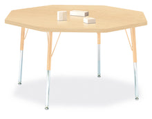 Load image into Gallery viewer, Berries® Octagon Activity Table - 48" X 48", A-height - Maple/Maple/Camel - MMEE Distributors