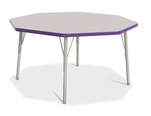 Load image into Gallery viewer, Berries® Octagon Activity Table - 48" X 48", E-height - Gray/Purple/Gray - MMEE Distributors