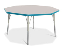 Load image into Gallery viewer, Berries® Octagon Activity Table - 48" X 48", E-height - Gray/Teal/Gray - MMEE Distributors
