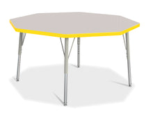 Load image into Gallery viewer, Berries® Octagon Activity Table - 48" X 48", E-height - Gray/Yellow/Gray - MMEE Distributors