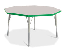 Load image into Gallery viewer, Berries® Octagon Activity Table - 48" X 48", E-height - Gray/Green/Gray - MMEE Distributors