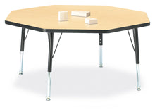 Load image into Gallery viewer, Berries® Octagon Activity Table - 48" X 48", T-height - Maple/Black/Black - MMEE Distributors
