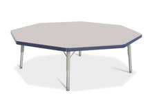 Load image into Gallery viewer, Berries® Octagon Activity Table - 48" X 48", T-height - Gray/Navy/Gray - MMEE Distributors