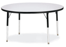 Load image into Gallery viewer, Berries® Round Activity Table - 48" Diameter, A-height - Gray/Black/Black - MMEE Distributors