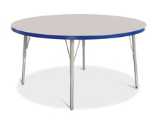 Load image into Gallery viewer, Berries® Round Activity Table - 48" Diameter, E-height - Gray/Blue/Gray - MMEE Distributors