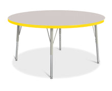 Load image into Gallery viewer, Berries® Round Activity Table - 48" Diameter, E-height - Gray/Yellow/Gray - MMEE Distributors