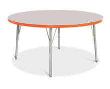 Load image into Gallery viewer, Berries® Round Activity Table - 48" Diameter, E-height - Gray/Orange/Gray - MMEE Distributors