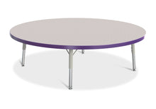 Load image into Gallery viewer, Berries® Round Activity Table - 48" Diameter, T-height - Gray/Purple/Gray - MMEE Distributors