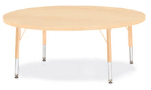 Load image into Gallery viewer, Berries® Round Activity Table - 48" Diameter, T-height - Maple/Maple/Camel - MMEE Distributors