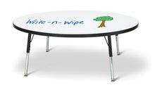 Load image into Gallery viewer, Berries® Round Dry Erase Table - 48" Diameter, T-height - Write-n-Wipe/Black/Black - MMEE Distributors