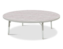 Load image into Gallery viewer, Berries® Round Activity Table - 48" Diameter, T-height - Driftwood Gray/Gray/Gray - MMEE Distributors