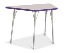 Load image into Gallery viewer, Berries® Trapezoid Activity Tables - 24" X 48", A-height - Gray/Purple/Gray - MMEE Distributors