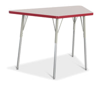 Load image into Gallery viewer, Berries® Trapezoid Activity Tables - 24" X 48", A-height - Gray/Red/Gray - MMEE Distributors