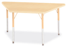 Load image into Gallery viewer, Berries® Trapezoid Activity Tables - 24" X 48", A-height - Maple/Maple/Camel - MMEE Distributors