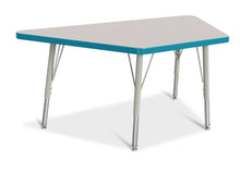 Load image into Gallery viewer, Berries® Trapezoid Activity Tables - 24" X 48", E-height - Gray/Teal/Gray - MMEE Distributors