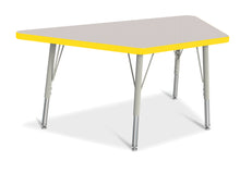 Load image into Gallery viewer, Berries® Trapezoid Activity Tables - 24" X 48", E-height - Gray/Yellow/Gray - MMEE Distributors