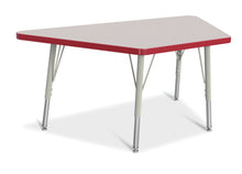 Load image into Gallery viewer, Berries® Trapezoid Activity Tables - 24" X 48", E-height - Gray/Red/Gray - MMEE Distributors