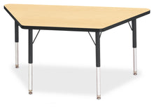 Load image into Gallery viewer, Berries® Trapezoid Activity Tables - 24" X 48", E-height - Maple/Black/Black - MMEE Distributors