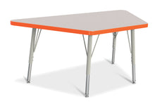 Load image into Gallery viewer, Berries® Trapezoid Activity Tables - 24" X 48", E-height - Gray/Orange/Gray - MMEE Distributors