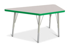 Load image into Gallery viewer, Berries® Trapezoid Activity Tables - 24" X 48", E-height - Gray/Green/Gray - MMEE Distributors
