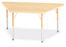 Load image into Gallery viewer, Berries® Trapezoid Activity Tables - 24" X 48", E-height - Maple/Maple/Camel - MMEE Distributors