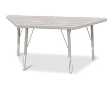 Load image into Gallery viewer, Berries® Trapezoid Activity Table - 24" X 48", E-height - Driftwood Gray/Gray/Gray - MMEE Distributors