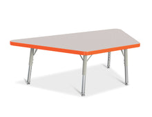 Load image into Gallery viewer, Berries® Trapezoid Activity Tables - 24" X 48", T-height - Gray/Orange/Gray - MMEE Distributors