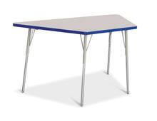 Load image into Gallery viewer, Berries® Trapezoid Activity Tables - 30" X 60", A-height - Gray/Blue/Gray - MMEE Distributors
